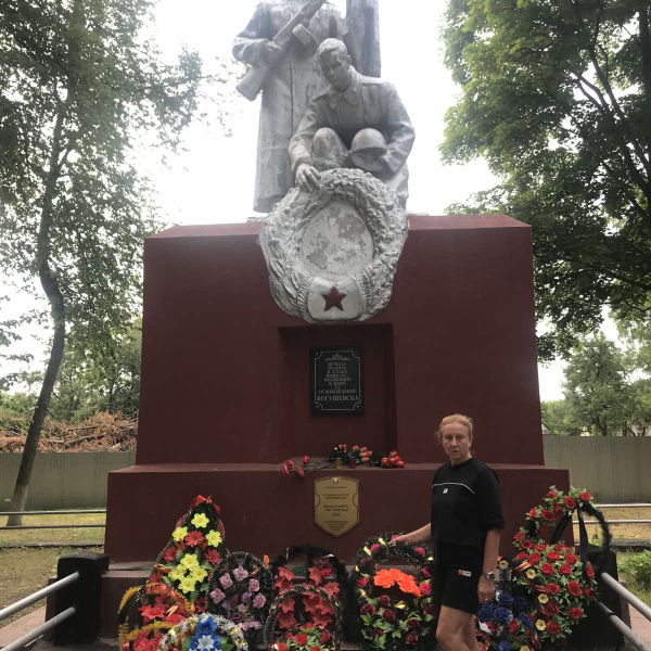 Памятник воинам, погибшим при освобождении Богушевска.